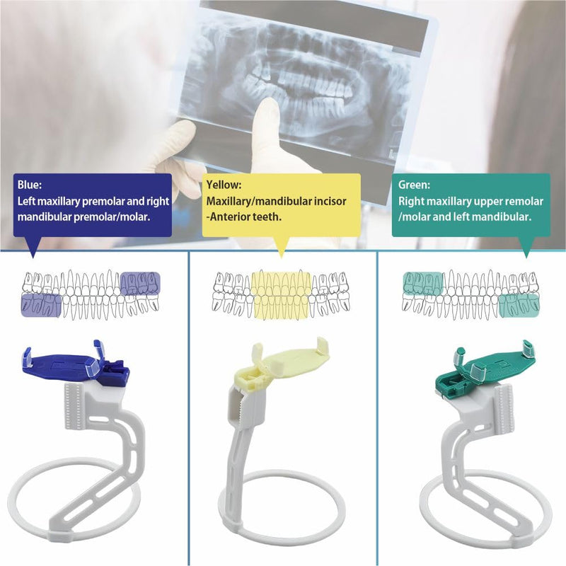 [Australia - AusPower] - Dental Digital Sensor Positioner Holder - X-Ray Images Transducer Locator Rack, Adjustable, 3 Pcs 