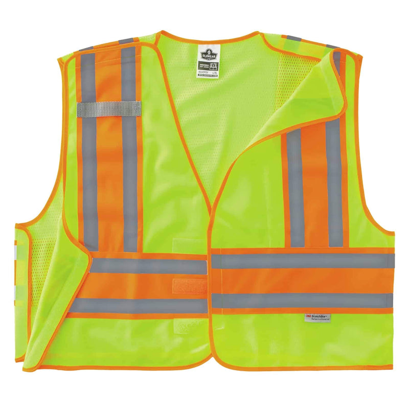 Public Safety Reflective Vest, High Visibility, ANSI Compliant, Breakaway, 2XL/3XL, Ergodyne GloWear 8245PSV,Lime Lime XX-Large-3X-Large