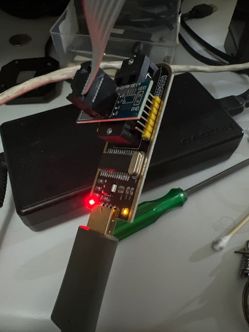 [Australia - AusPower] - SOIC8 SOP8 Test Clip Flash IC Clips Socket Adpter Programmer BIOS with USB Programmer CH341A 24 25 Series Flash Module DIY Kit 