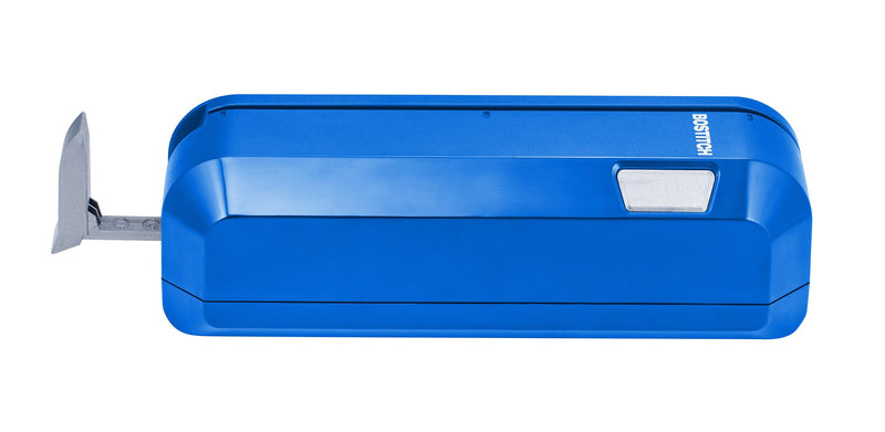 Bostitch Office Electric 3-Hole Punch, Dual Paper Loading, Heavy Duty, Jam-Free 20 Sheet Capacity, AC Adapter or Battery Powered, Space Saving, Blue, (EHP20-BLUE)