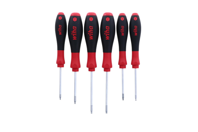 Wiha 36291 Torx Screwdriver Set, 6 Piece, Ergonomic Cushion Grip, Premium Tool Steel