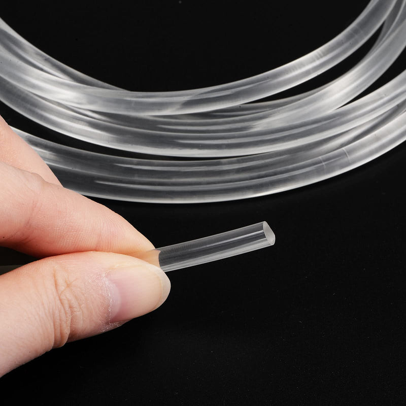 [Australia - AusPower] - Polyurethane Round Belts 5mm Dia 9.84ft(3 Meters) Length Smooth Surface PU Urethane Belt for Drive Transmission, White 5mmx3 Meters 