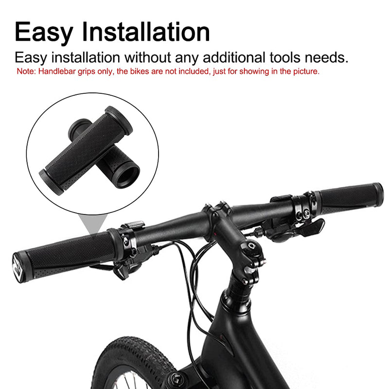 Bike Handlebar Grips, Non-Slip Rubber Bicycle Handlebar Grips Comfortable Short Mini Handle G rips Bike G rips Black