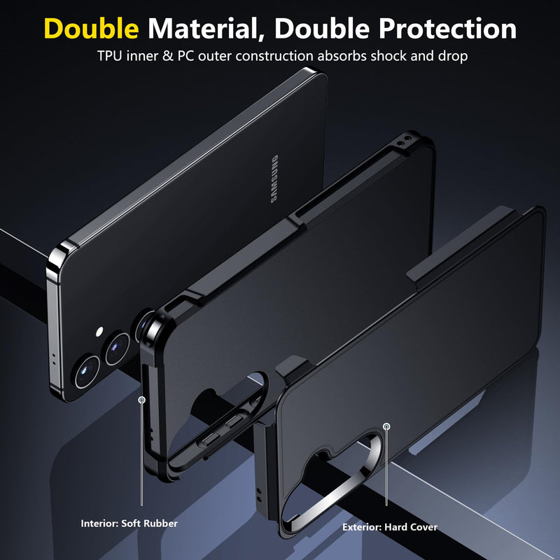 [Australia - AusPower] - SPIDERCASE Designed for Samsung Galaxy S24 Plus Case, [10 FT Military Grade Drop Protection] Heavy Duty Shockproof Phone Case for Galaxy S24 Plus, Black S24 Plus 6.7'' 