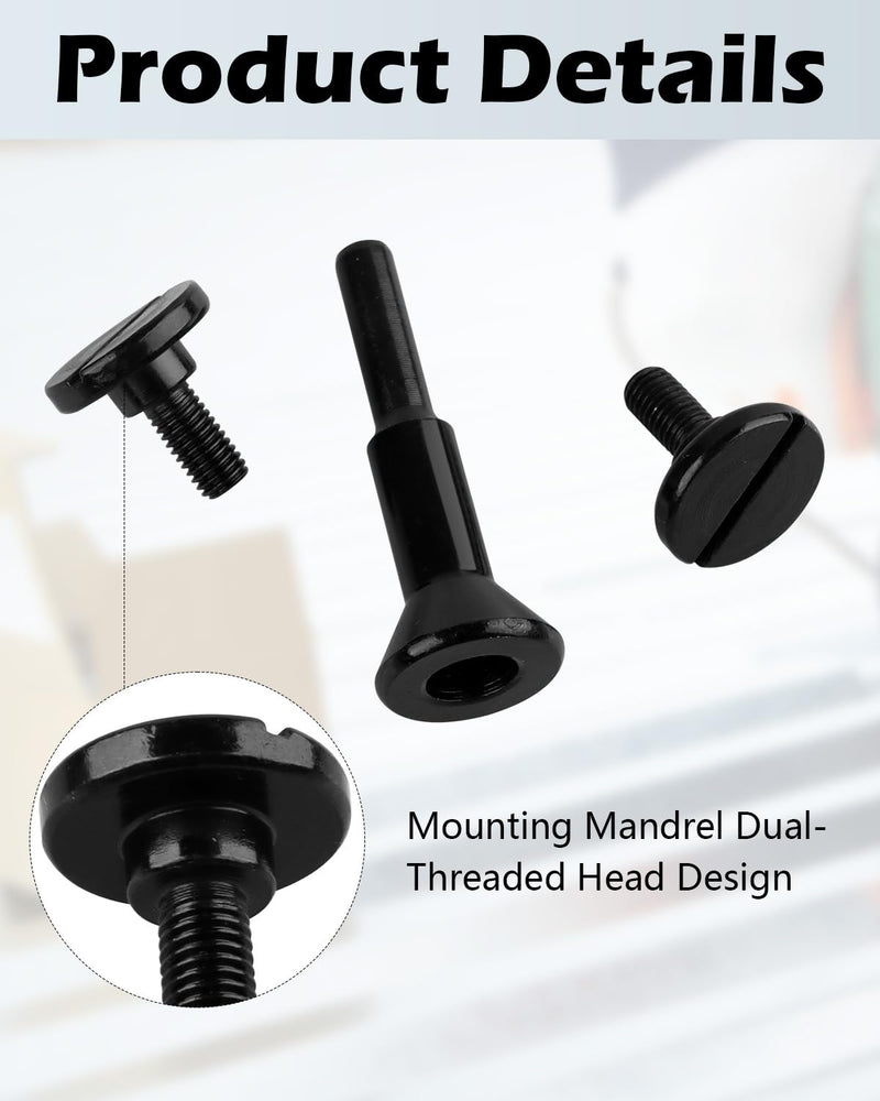 [Australia - AusPower] - Mounting Mandrel 3/8" & 1/4" Arbor Hole, 4 Pack Cut-Off Wheel for Die Grinder Accessories Drill Bits Tool 