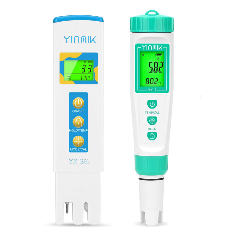 [Australia - AusPower] - YINMIK pH TDS Test Kit, Digital pH EC Tester for Hydroponic Drinking Water 