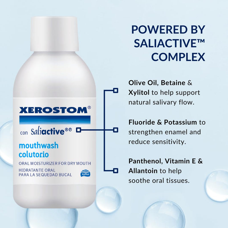 With Saliactive For Dry Mouth Or Xerostomia Mouthwash 250ml