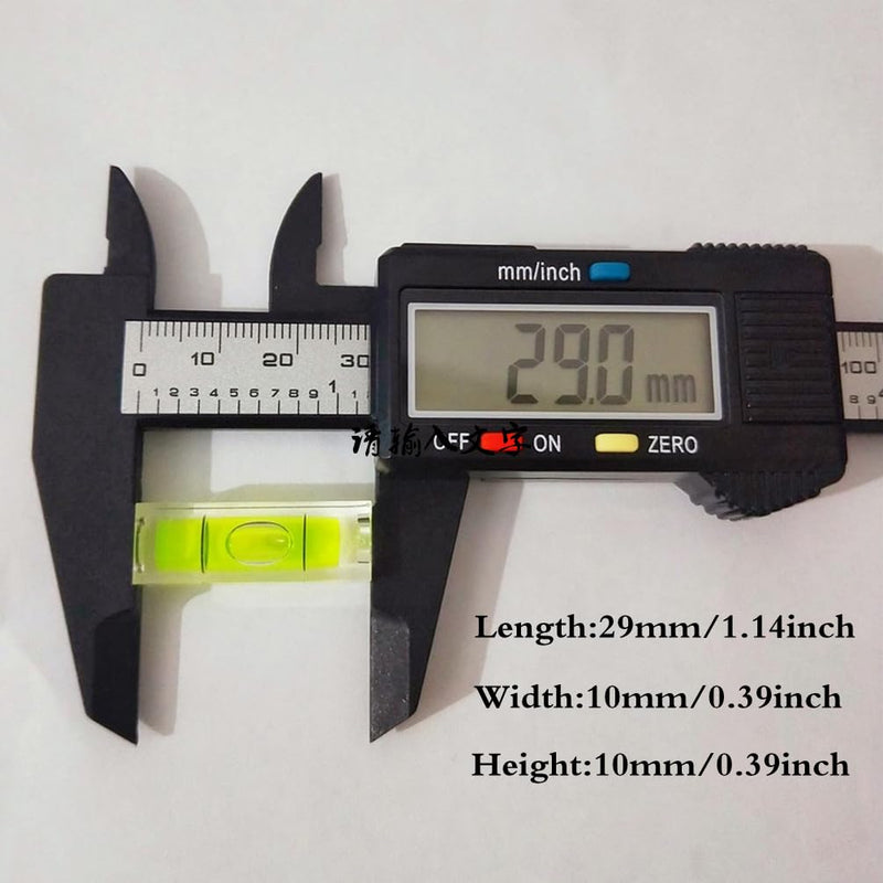 [Australia - AusPower] - 6Pcs Small Bubble Level Frame Mural Hanging 10x10x29mm Mini Square Spirit Level Picture Hanging Levels Mark Measuring Instruments Layout Tools 