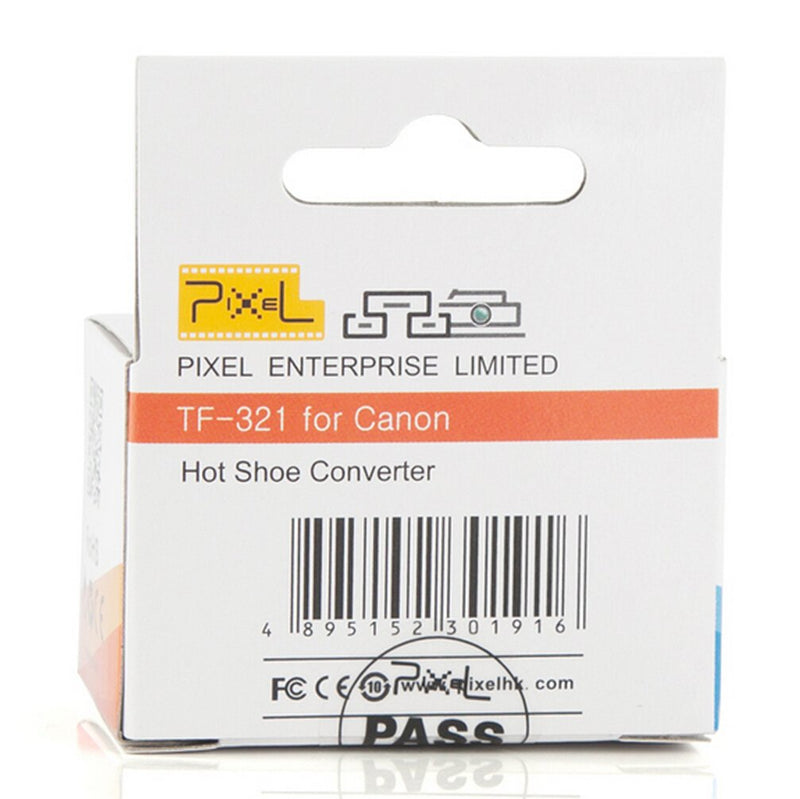 [Australia - AusPower] - Pixel e-TTL Flash Hot Shoe Adapter with Extra PC Sync Port for Canon DSLRs and Flashguns 