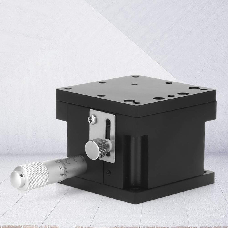 [Australia - AusPower] - Jectse Manual Z Linear Stage,Micrometer Fine Tuning Bearing Slide Table,Precision Trimming Cross Roller Z-axis Linear Position Stage 2.4 * 2.4in,for Precision Inspection, Equipment 