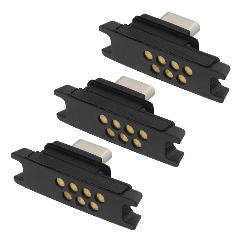 [Australia - AusPower] - Generic TC51 Sync & Charge Connector for Zebra Symbol TC51 TC510K TC52 TC56 TC57 Handheld Barcode Scanner Mobile Computer, 7-Pin I/O Connector Spare Replacement (ADP-TC51-RGIO1-03) (3PCS) 3PCS 
