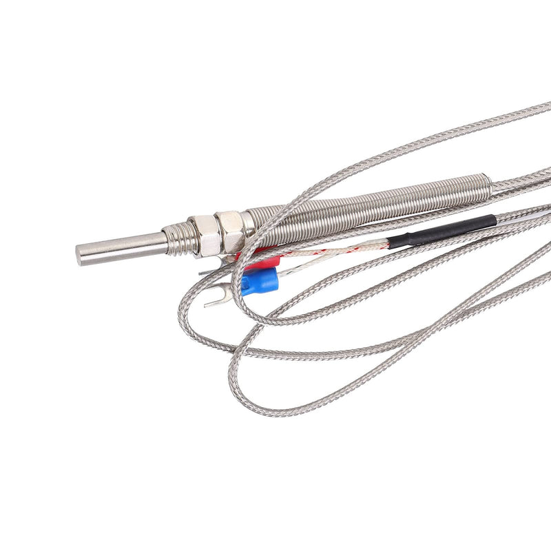 [Australia - AusPower] - Hilitand K Type Thermocouple, WRNT-10 Screw Probe Temperature Sensor K Type Thermocouple M8 Thread 5mmx30mm 