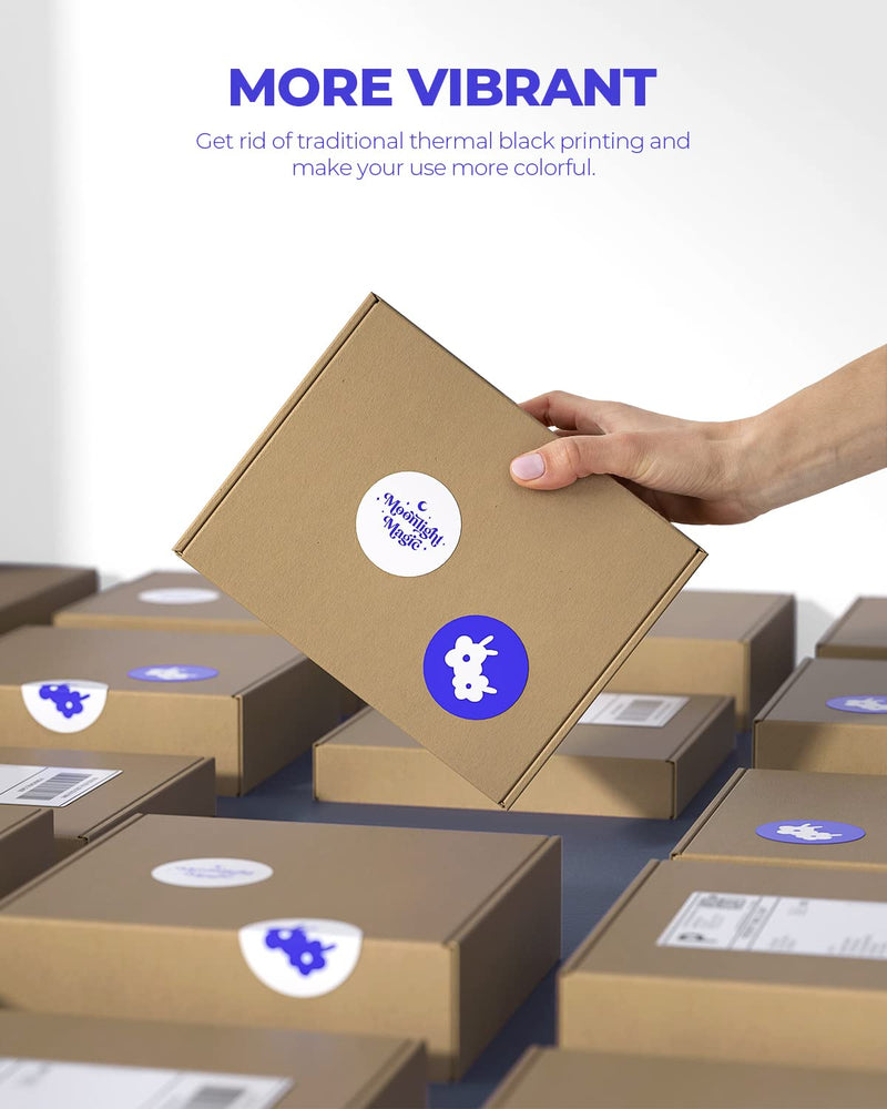2" Color Printing Thermal Label Stickers+2 Inch Round Thermal Labels