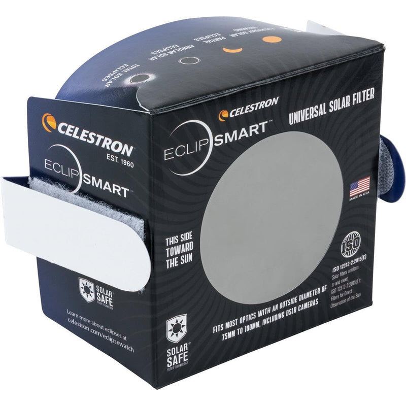 [Australia - AusPower] - Celestron – EclipSmart Safe Solar Eclipse Telescope and Camera Filter – Meets ISO 12312-2:2015(E) Standards – Works with Your Telescope, Spotting Scope, or DSLR Camera – Observe + Photograph Eclipses Camera Lens Filters 