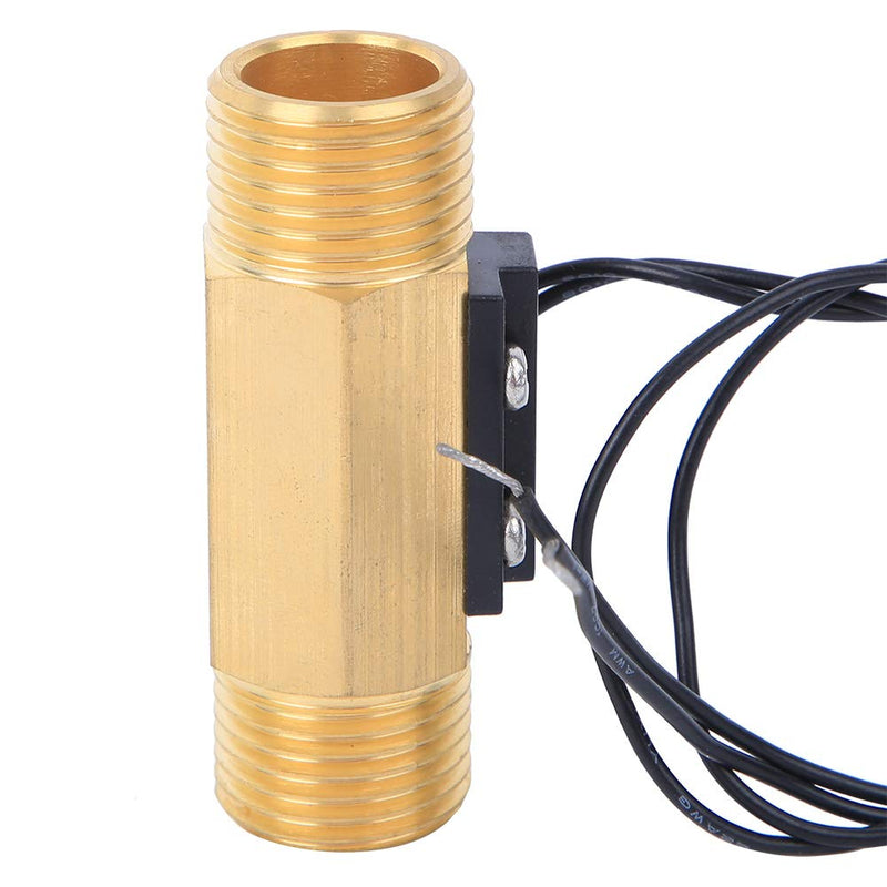 [Australia - AusPower] - YWBL-WH Water Hall Effect Sensor Switch with 1/2-inch Interface Electromagnetic Flowmeter Brass Industrial Accessory, Valve 