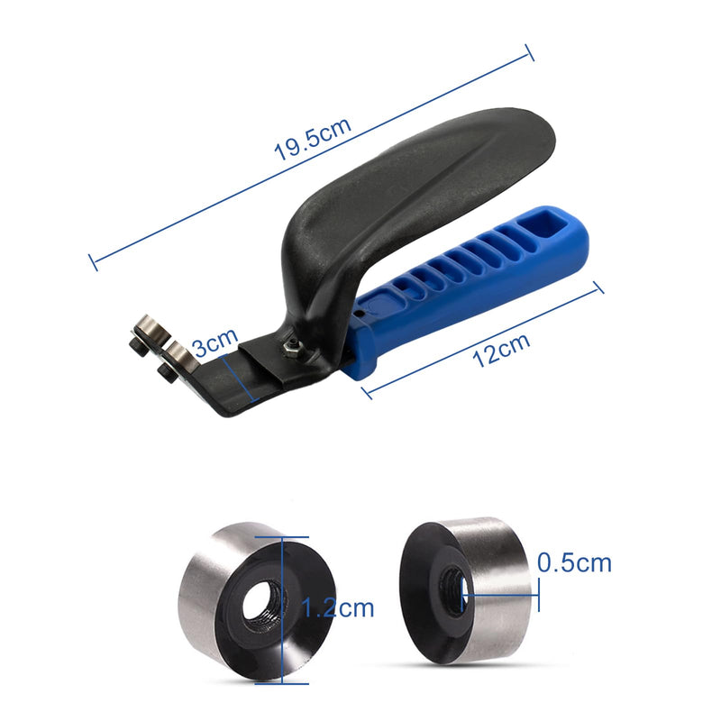 Lioaeust DB1000 Sheet Metal Deburring Tool Double Sided Trimmer Sheet Deburring Tool Alloy Steel Double Burr Range 0-12mm for Car Repair DIY