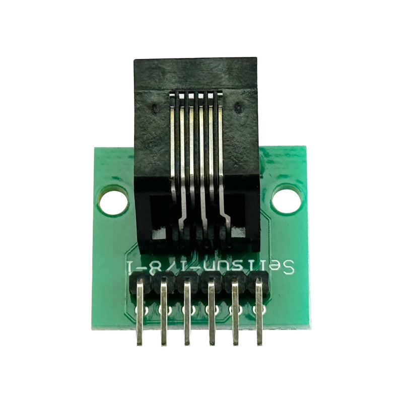 PENGLIN 2pcs RJ11 Female with PCB | RJ11 6P6C breakout board with pin, RJ11 6-pin telephone socket adapter