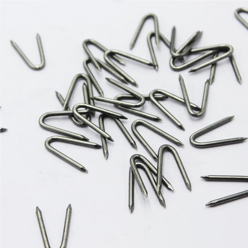 [Australia - AusPower] - 200 PCS Steel Wire Fencing Staples, Galvanized U-Shaped Fence Staple Nails, Heavy Duty Fasteners Staples Nails for Wire Mesh and Woven Fencing 