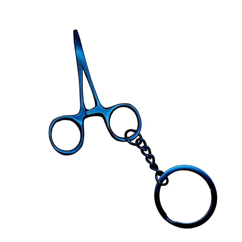[Australia - AusPower] - Bundle of Castroviejo Micro Needle Hemostat Mayo Hegar Mosquito Keychain (Blue) 
