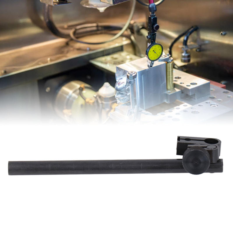 Dial indicator holder rod, round bar dial indicator holder rod and clamp with 6mm 8mm hole 120mm length, aluminum alloy dial indicator holder with swivel dovetail, for dial indicator height gauge