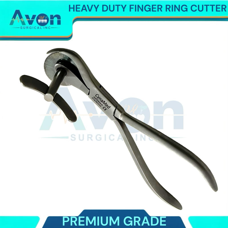 [Australia - AusPower] - 6in Heavy Duty Finger Ring Cutter First-Aid Ring Band Cutter, Fire Rescue, Jewelers Tool with Finger Guard & Disc Blade Cutter | German Stainless Steel 