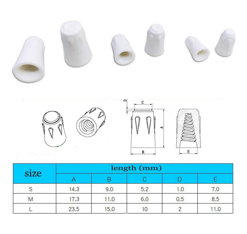 [Australia - AusPower] - 20 Pack Small Ceramic Wire Connector, Small Size 22-14 AWG, 600V High Heat Ceramic Twist Caps (01, Small) 