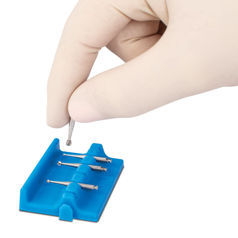 [Australia - AusPower] - Practicon Bur Safe Bur Holders, Blue, Pack of 4 