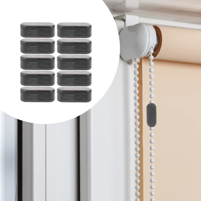 [Australia - AusPower] - Healifty 20pcs Chain Connectors Roller Shade Bead Chain Connector Replacement Vertical Roman Roller Blind Ball Chain Cord Connector Clips Chain Accessory for Home Black 