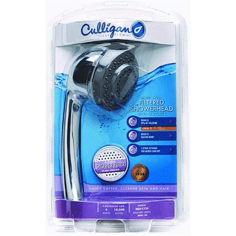 Culligan HSH-C135 Hand Held Water Filtered Showerhead, Chrome Finish