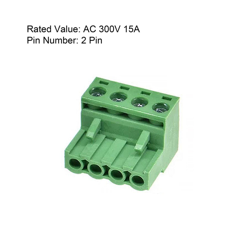 [Australia - AusPower] - 20 pcs 4 Pin 5.08mm Pitch Pluggable PCB Angle Screw Terminal Block Plug Connector Socket Panel Mount DIY (20pcs 4p) 20pcs 4P 5.08mm 