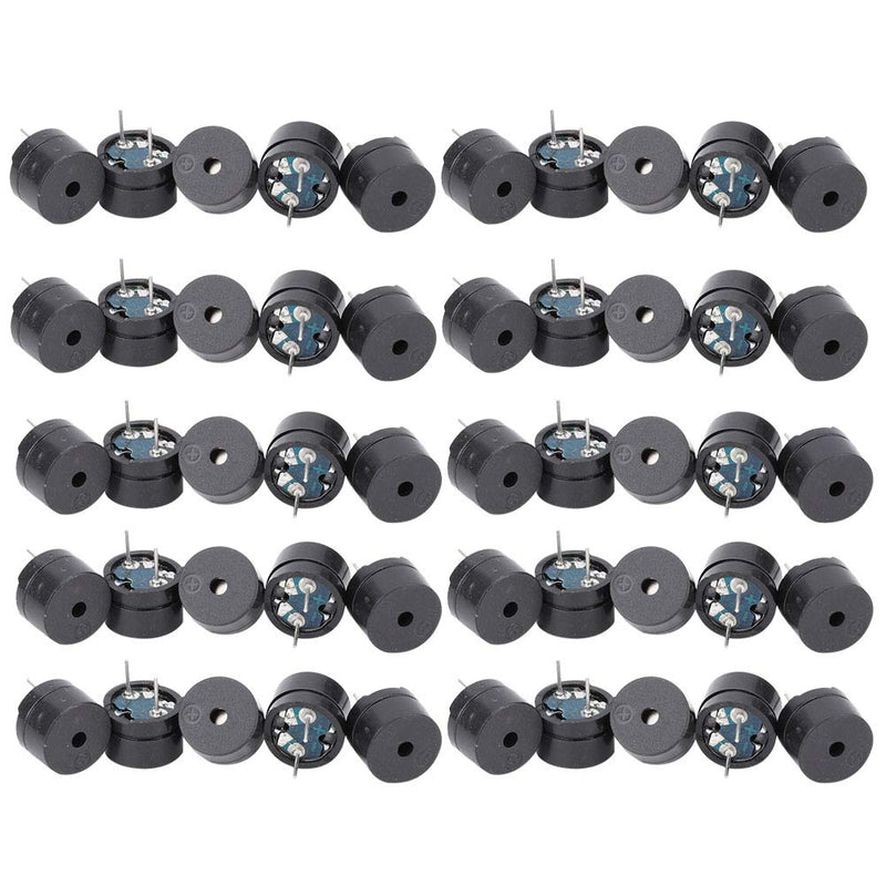 50PCS Passive Electronic Buzzer 16ohm Resistance Electromagnetic Buzzer Impedance AC 2KHz 3V 5V 9V 12V Universal Buzzer,Buzzer and Speaker