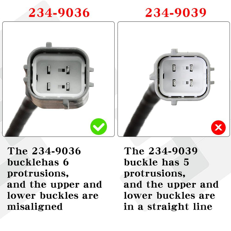 2 PCS 234-9036 234-4190 Oxygen Sensor Upstream Downstream Compatible with Nissan Altima 2.5L 2007-2013 O2 Sensor for Nissan Rogue 2.5L 2008 2009 2010 2011 2012 2013