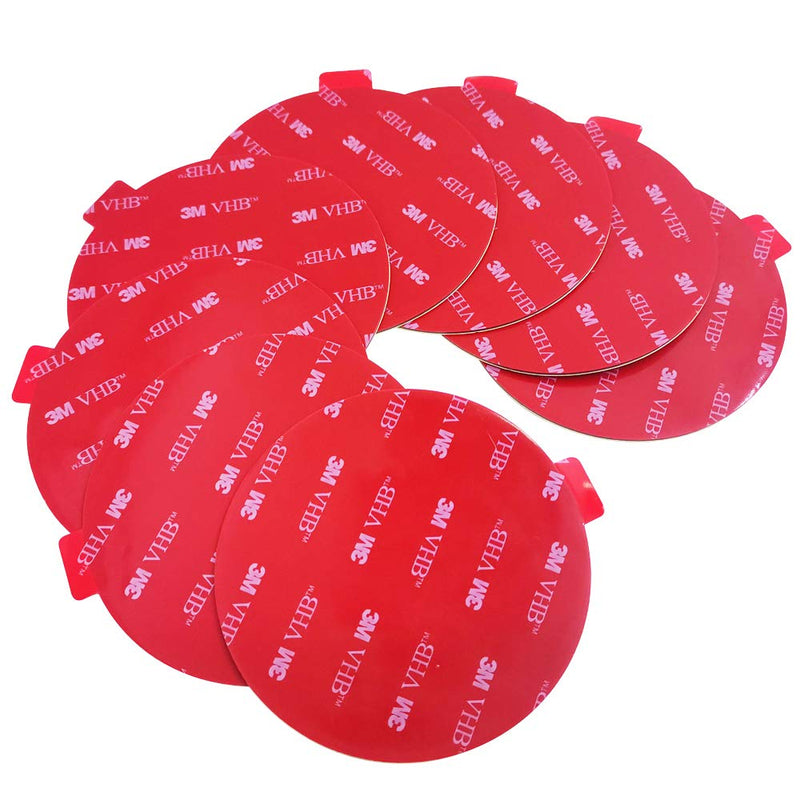 [Australia - AusPower] - 8 Pack Large 3M Double Sided Foam Adhesive Tape Pads,SonKu 3.15 Inch Round VHB Sticky Pads Replacement Mounting Tape for Suction Cup Dashboard,Car Bracket,Dash Cam and Indoor Products 