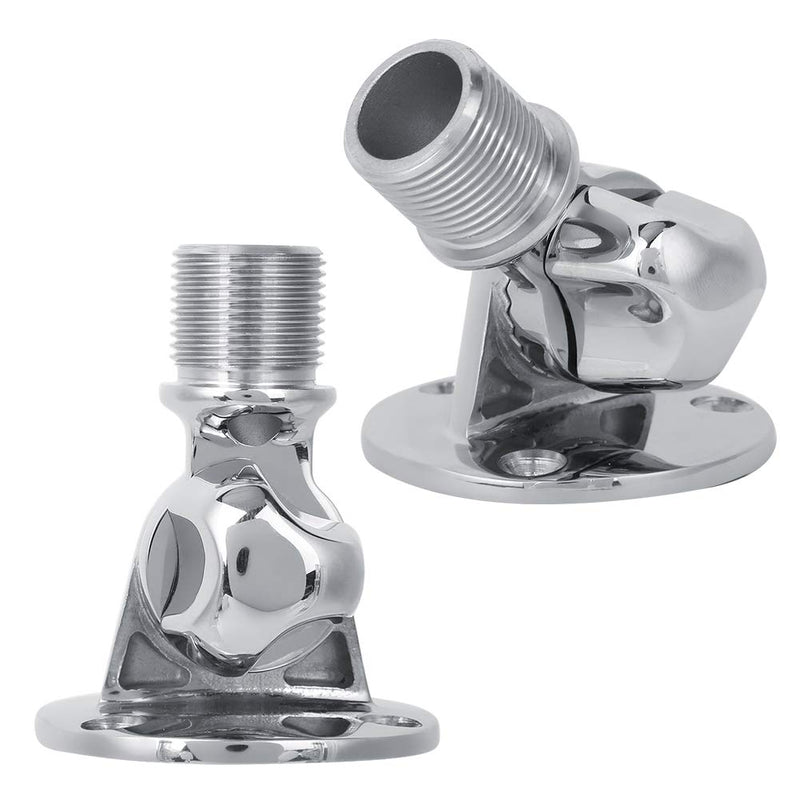 [Australia - AusPower] - Marine VHF Mount VHF Antenna Mount Stainless Steel 316 Boat Antenna Base Mount High Hardness 316 Stainless Steel with Threaded Head 25mm 