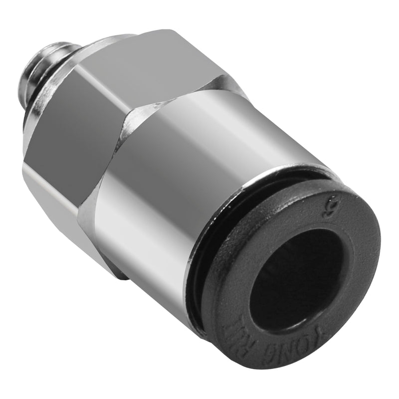 [Australia - AusPower] - Quick Fittings PC6-M5 6mm Push-to-Connect Air Line Fittings Push In Joint Thread Male M5 Pneumatic Connector 10 Pcs 