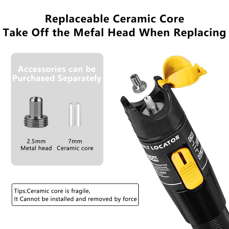 [Australia - AusPower] - Visual Error Locator 50mW VFL Test Kit Range 50km 50mW Fiber Optic Cable Tester Meter VFL Red Light Pen Light Source Tester 