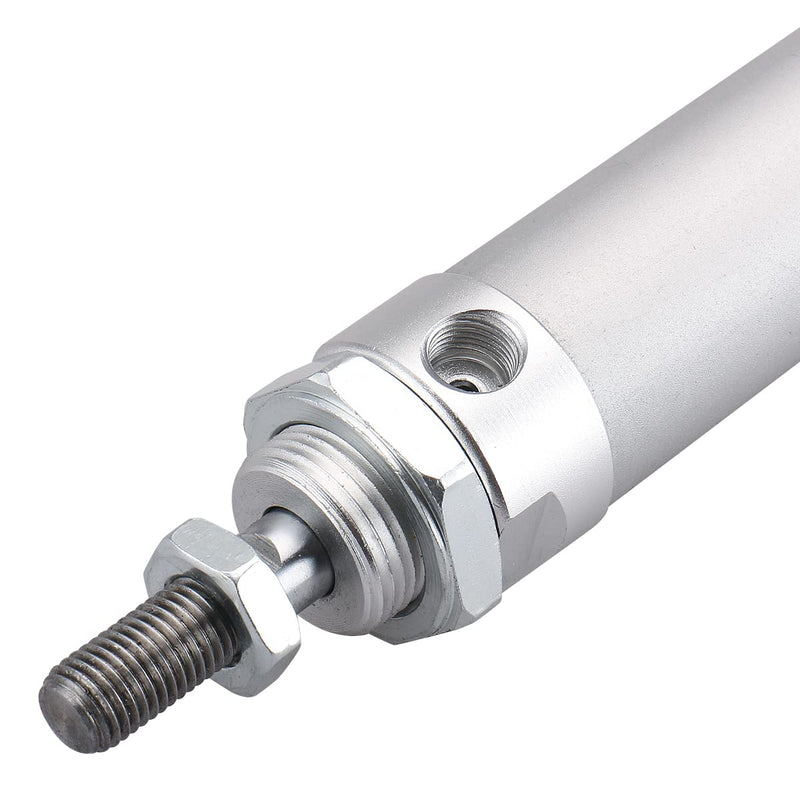[Australia - AusPower] - Baomain Mini Pneumatic Air Cylinder MAL 25 X 125 Bore 0.98 inch(25 mm),Stroke 4.92 inch(125mm),Single Rod Double Acting Stainless Steel Mini Pneumaticm,Industrial Air Cylinder for Automation 