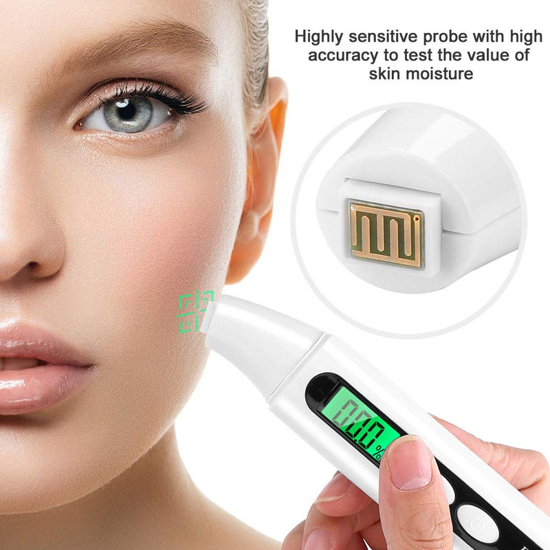 [Australia - AusPower] - Skin Analyzer Portable, 0~99.9% Skin Detector Digital LCD Skin Face Oil Analyzer Monitor Tester Detector 
