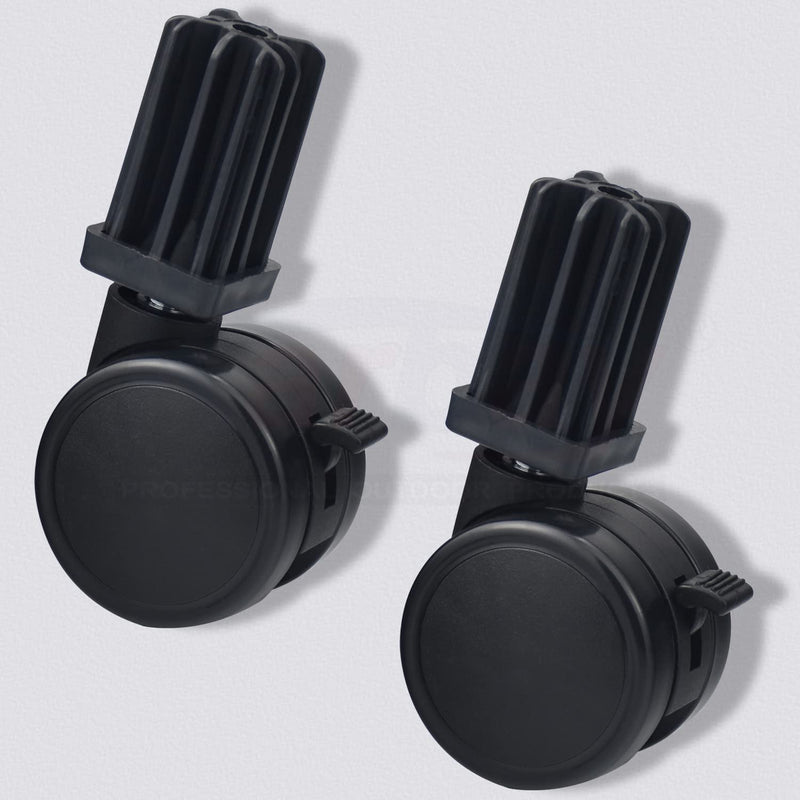 [Australia - AusPower] - Caster Wheel Gas Grills/Stem Style Locking Swivel Caster 6414 306414 for Weber, Genesis, Summit, Silver, Spirit Gas Grills, Includes Caster Insert (2 5/16" in Diameter) (2) 