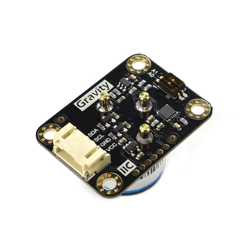Gravity: I2C Electrochemical Oxygen (O2) Sensor Module | 0-25% Vol Range | Plug & Play Digital Gas Detector | No Soldering | 3.3V-5.5V for Arduino, ESP32, Raspberry Pi | IoT & Air Quality Monitoring