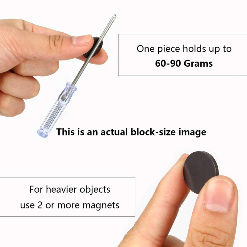 [Australia - AusPower] - Flexible Magnetic Dot with Self Adhesive, 120 PCS Round Small Magnetic Stickers with Adhesive Backing Peel & Stick Magnets Stickers for Crafts, Office, DIY Projects, 120 Pack 20x2mm 