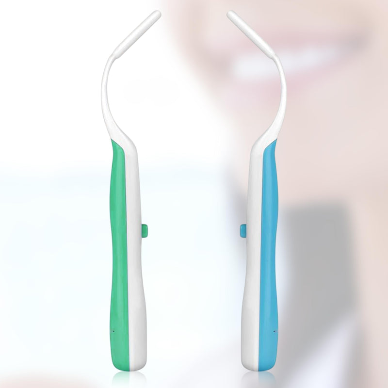 ARSUK 2 x 5.90 inch Blue and Green Dental Inspection Dental LED Mirror with Light Dental Mirror with Light Dental and Oral Care