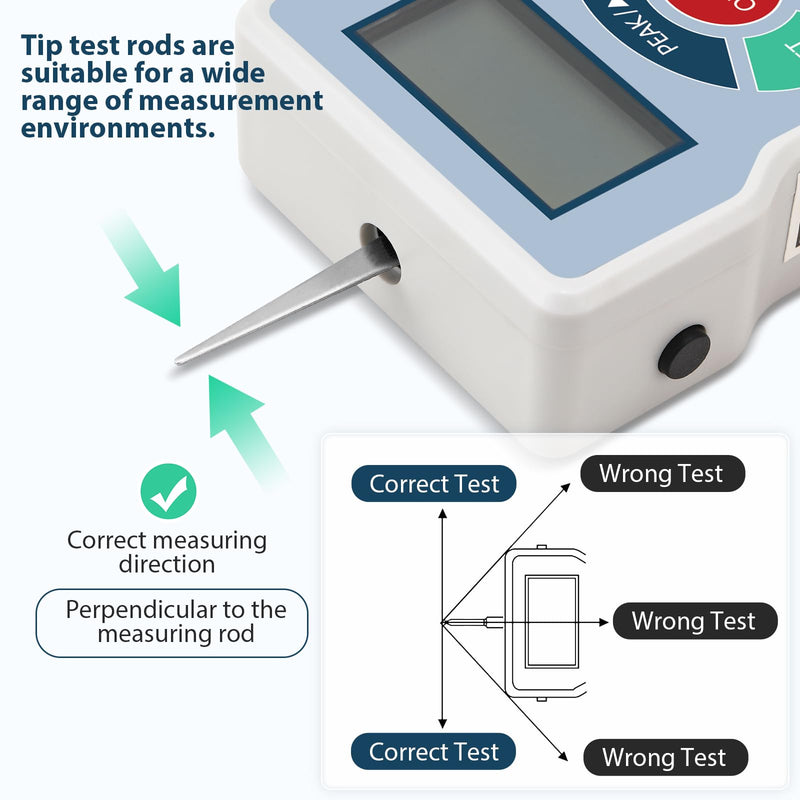 [Australia - AusPower] - Mxmoonfre 20N Digital Tension Gauge with LCD Display, High-Precision 0.01N Force Meter, 5-Unit Conversion (N/kg/lb/oz/g), Ergonomic Lightweight Design for Industrial & Home Use, ETL-20N 