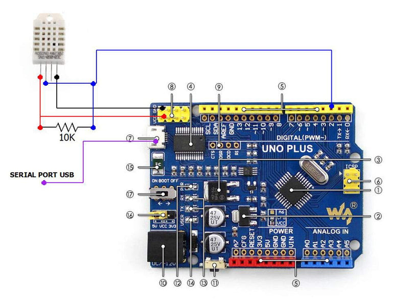 [Australia - AusPower] - AITRIP 2pcs DHT22/AM2302 Digital Temperature and Humidity Sensor Module Temperature Humidity Monitor Sensor Replace SHT11 SHT15 for Arduino Electronic Practice DIY 