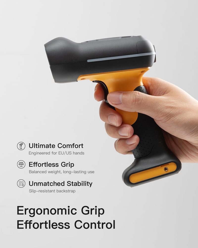 Inateck Industrial Barcode Scanner Bluetooth, 1D Scanner Wireless with IP67 Waterproof and Dustproof, Handscanner with App & SDK，BCST-61 1D IP67