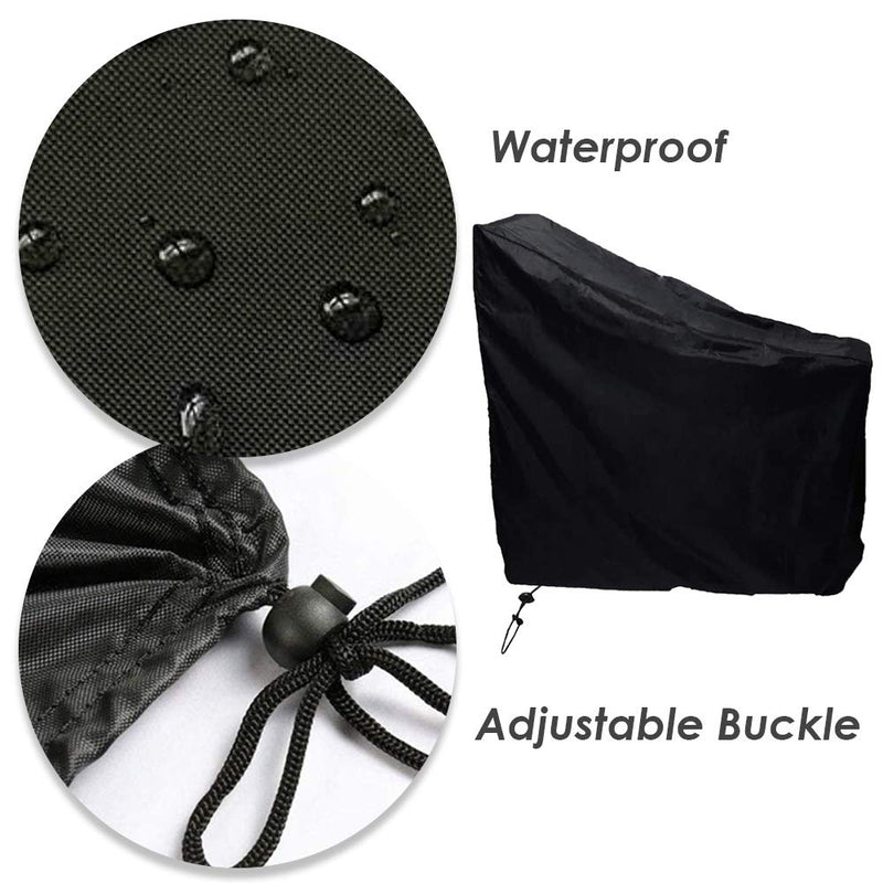 [Australia - AusPower] - Exercise Bike Cover Indoor Cycling Protective Waterproof Outdoor Storage Dust-Proof UV Resistant Bicycle Protection Compatible with Peloton,Bowflex,Nordictrack,Echelon 55x23.5x63" 