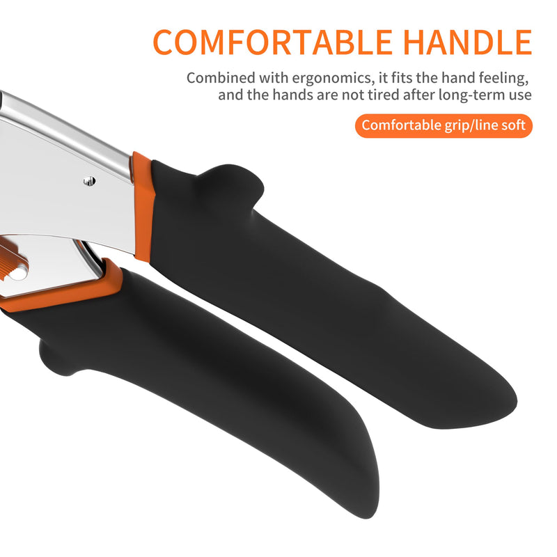 [Australia - AusPower] - GARTOL Multi-Angle Miter Shear Cutter with 10 Extra Blades, 45-135 Degree Adjustable Scissors for Wood Trim, Quarter Round and Crafting 