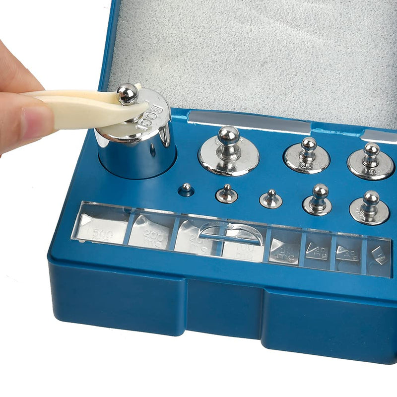 [Australia - AusPower] - Calibration Weights Set, 17 Pieces, 10 mg-100 g, Calibration Weights Scales, Precision Stainless Steel Calibration Weights Set, Calibration Weights, Precise Test Weight, Calibration Weight, Digital 