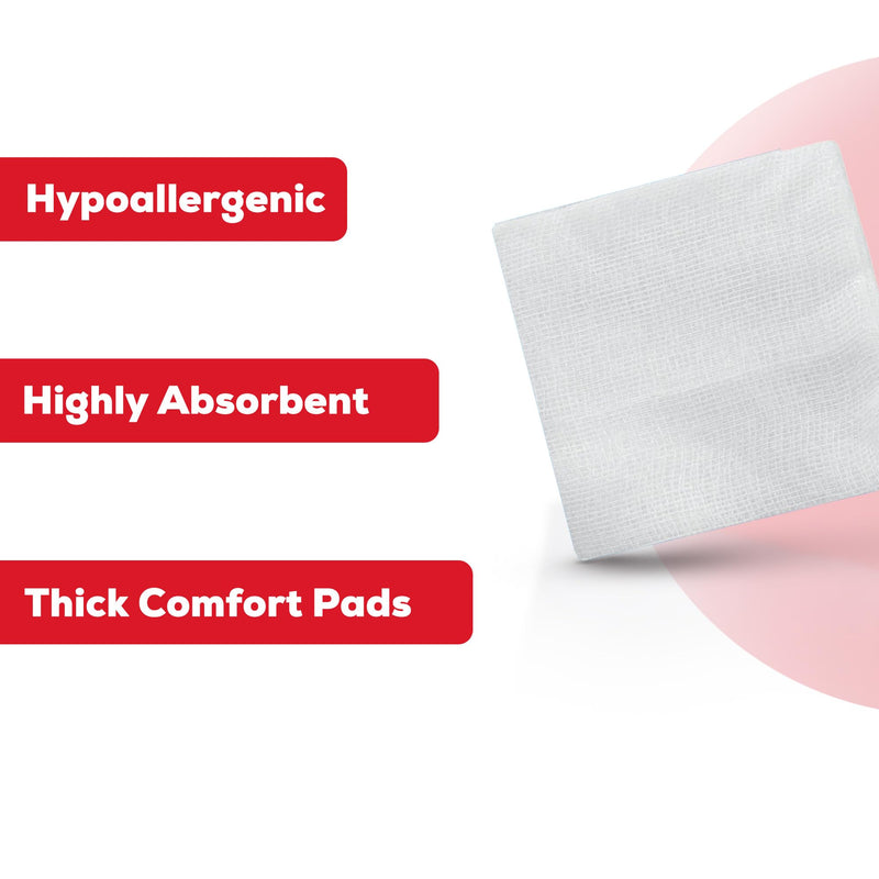 [Australia - AusPower] - HEALQU 1000 Gauze Pads 2x2" - Soft Non-Woven 4-Ply Gauze Pads for Tooth Extractions, and Dental Procedures - Non-Sterile Square Gauze Sponges for First Aid, Surgical, & Wound Dressing (5 Packs of 200) 