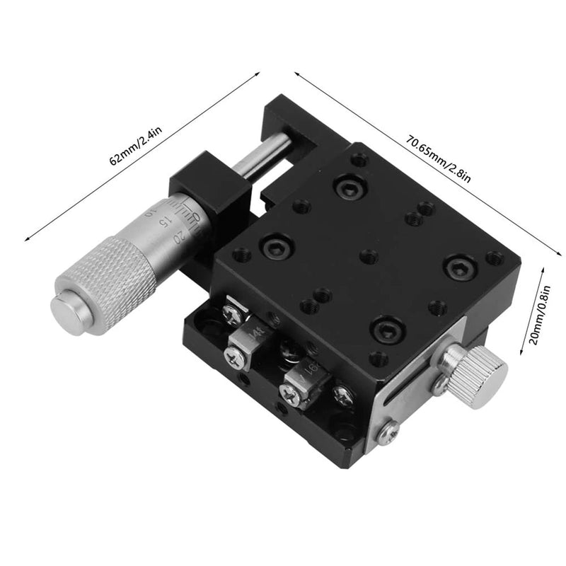 [Australia - AusPower] - Linear Stages, SEMX40-AS X Micrometer Linear Stages, 40×40mm Manual FinE Tuning Crossing Roller, Precise Linear Stage Displacement Trimming Bearing Sliding Table 